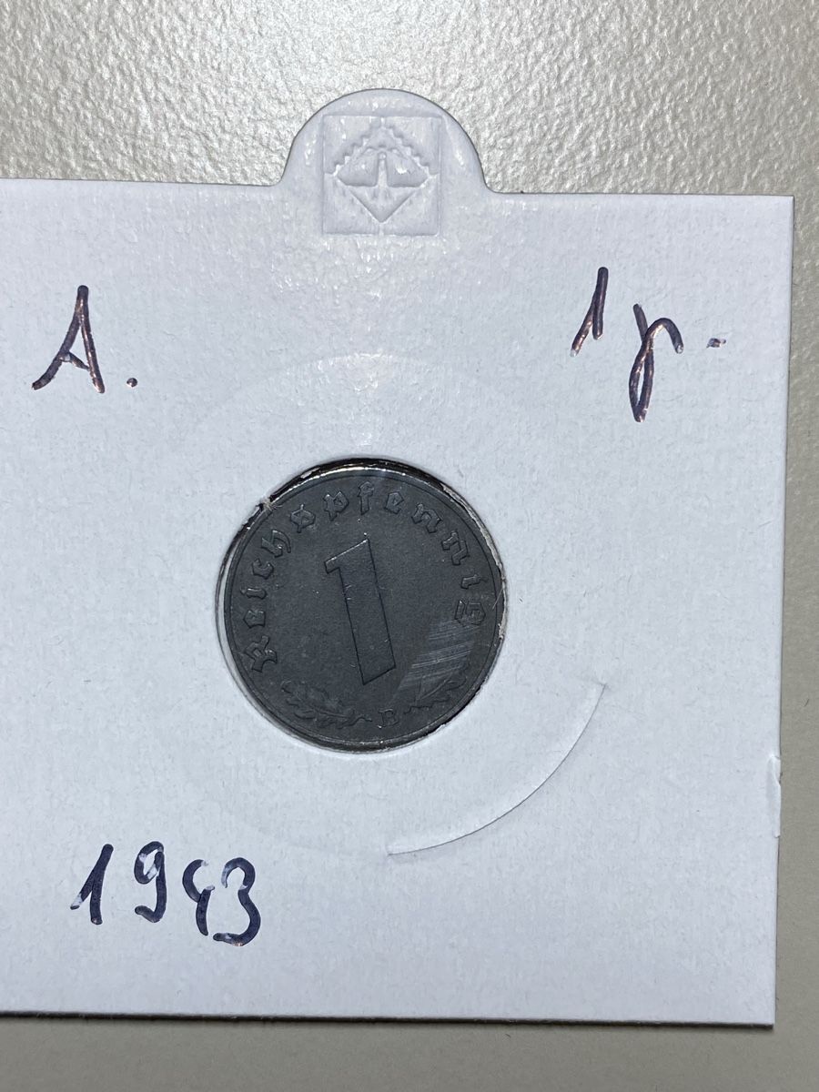Tutti le monete: Deutsches Reich - 1 Pfennig - 1943 – Usato da Payerne venduto da Mike1682