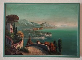 Abendsonne auf Sorrento - Oelgemälde, signiert