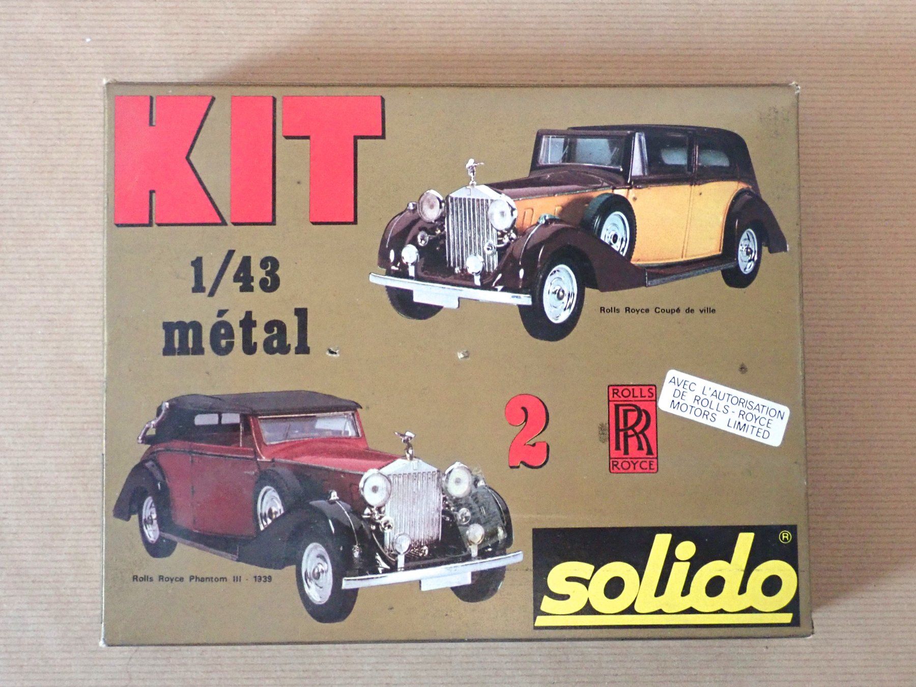 Rolls Royce Modellautos: Rolls Royce Phantom III + Coupé de Ville - Solido – Neu (gemäss Beschreibung) aus Winterthur von 602ccm