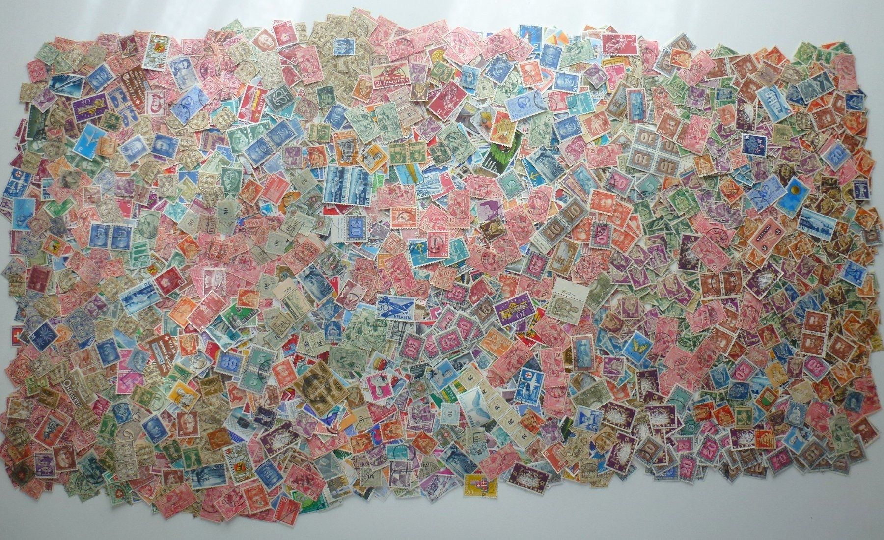 Alle Briefmarken: ++X-Tausend Briefmarken Schweiz ab Strubel – Gebraucht aus Walkringen von Casablanca777