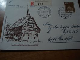 FDC 1967, Hechhuis Wolfenschiessen, gelaufen, o Wolfenschies