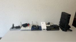 Network equipment lot routers and switches used