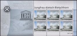 2003, UNESCO Jungfrau Berge Nr. 1096 Kleinbogen ** CHF 5.40