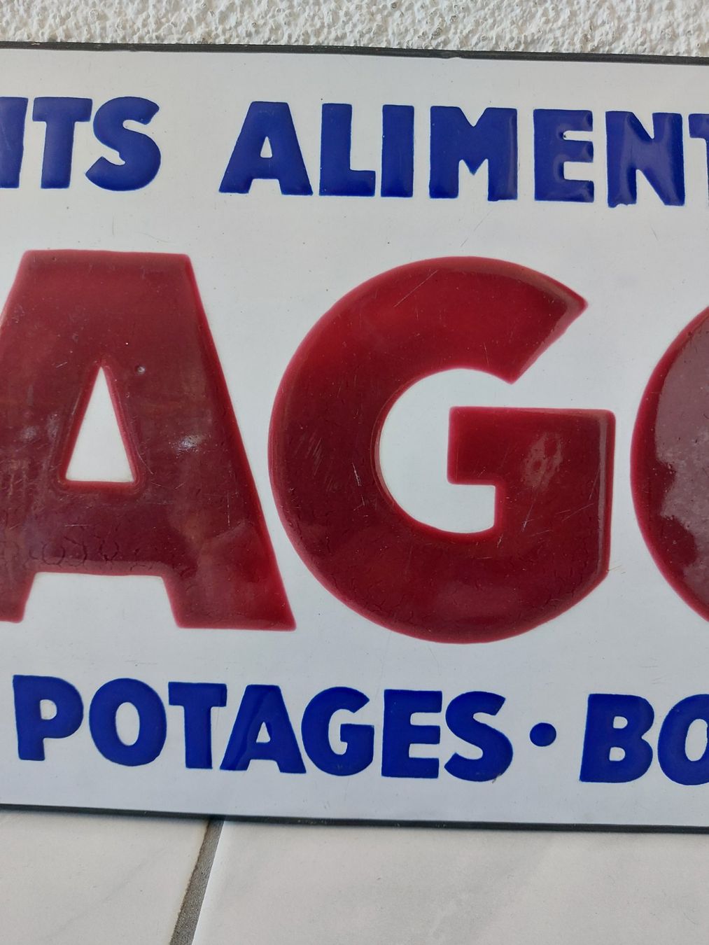 Maggi Insegne: Altes Emailschild Maggi Plaque émaillée – Usato da Schenkon venduto da TG10 2