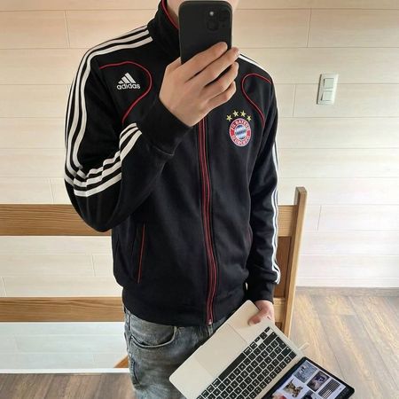 Adidas Vintage Adidas Fc Bayern Trainerjacke Black