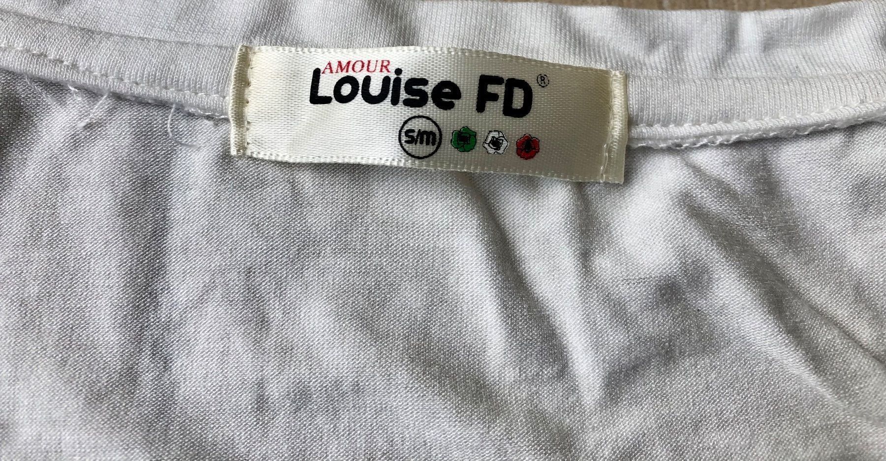 T-shirt: T-shirt blanc S/M – Nuovo (secondo la descrizione) da Moutier venduto da chicboutique 1