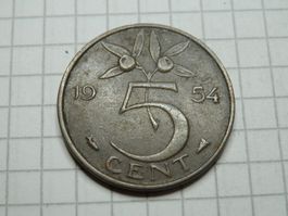 Niederlande 5 Cent, 1954