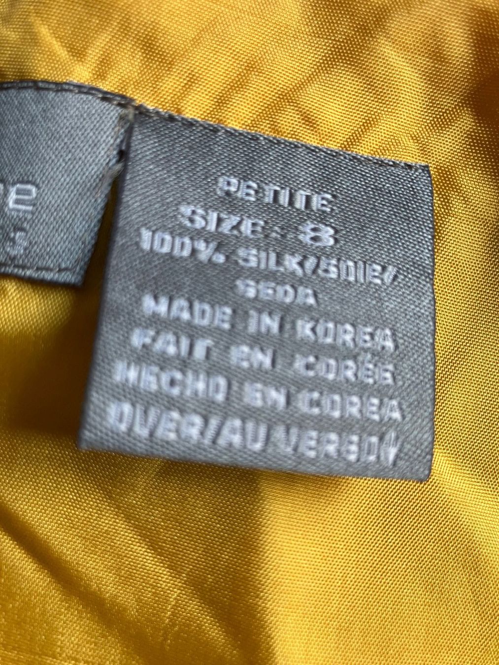 Vestiti: Mini robe vintage é rayures  100% soie,  LIZ CLAIBORNE – Usato da Peseux venduto da CharmeCommerce 7