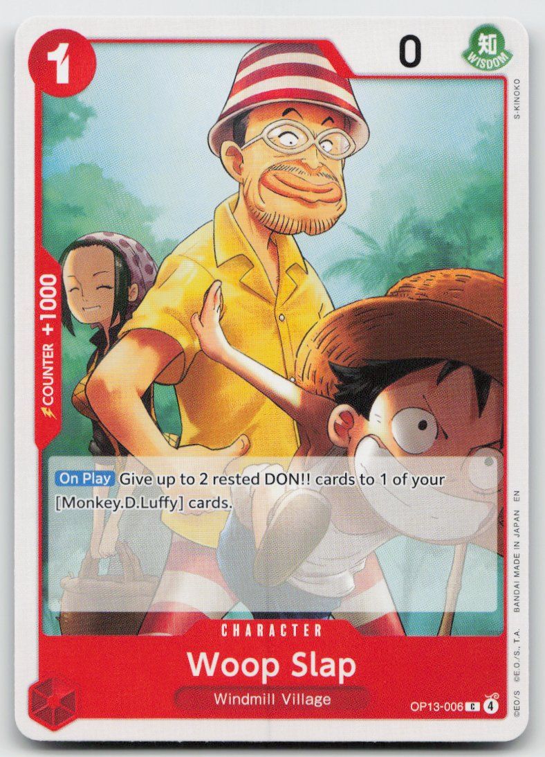 Bandai Carte collezionabili: One Piece Woop Slap OP13-006 C – Usato da Lugano venduto da VlaseCard