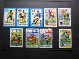1974 Fussball World Cup 3 Länder 3 sets**