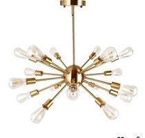 Lustre moderne design Sputnik - Doré