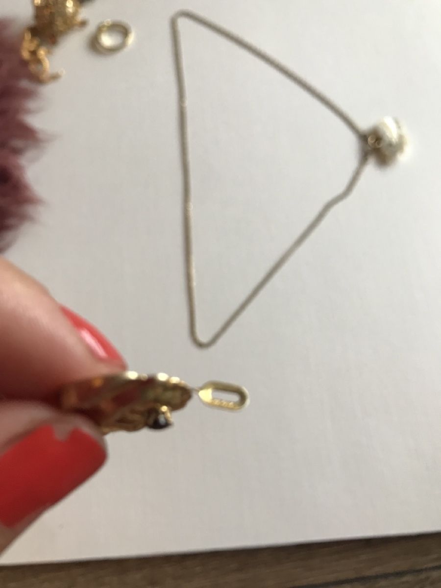 Sonstiger Schmuck: Collier plaqué or et deux pendentifs  – Gebraucht aus Grimisuat von eliseba88 3