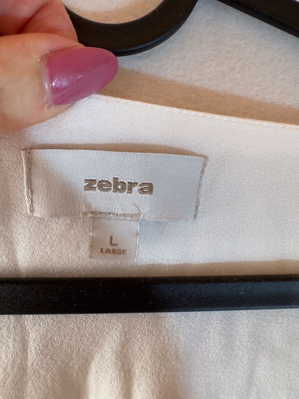 Zebra Camicette: weisse Bluse von Zebra Gr. L – Usato da Grosswangen venduto da second_hand_dress 2