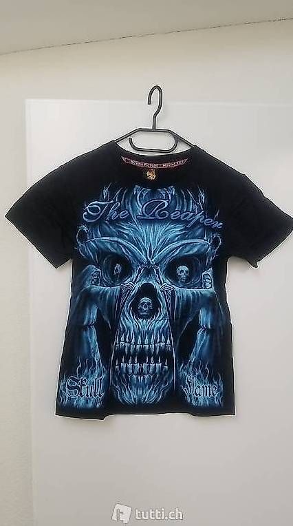 T-shirt: Reaper Skull Shirt – Usato da Opfikon venduto da rockqueen666