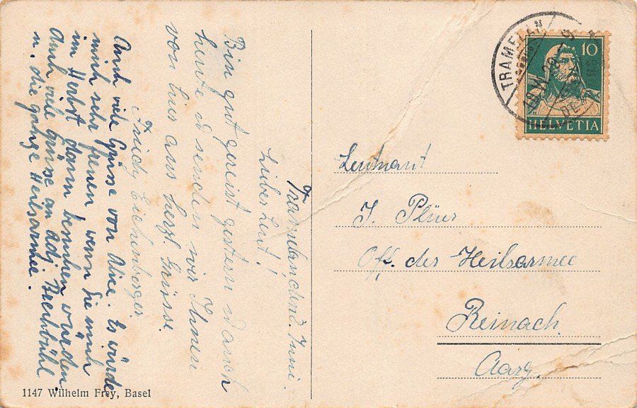 Cartoline postali: Tramelan dessus, vue générale, circulée 1929 – Usato da Frauenfeld venduto da POML 1