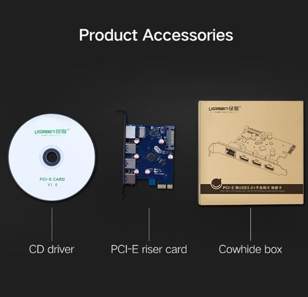 Hubs & Switches: PCI-E PCI E-Karte USB 3.0 HUB Ethernet – Neuf avec emballage d'origine à Unterägeri par RmOnline 7
