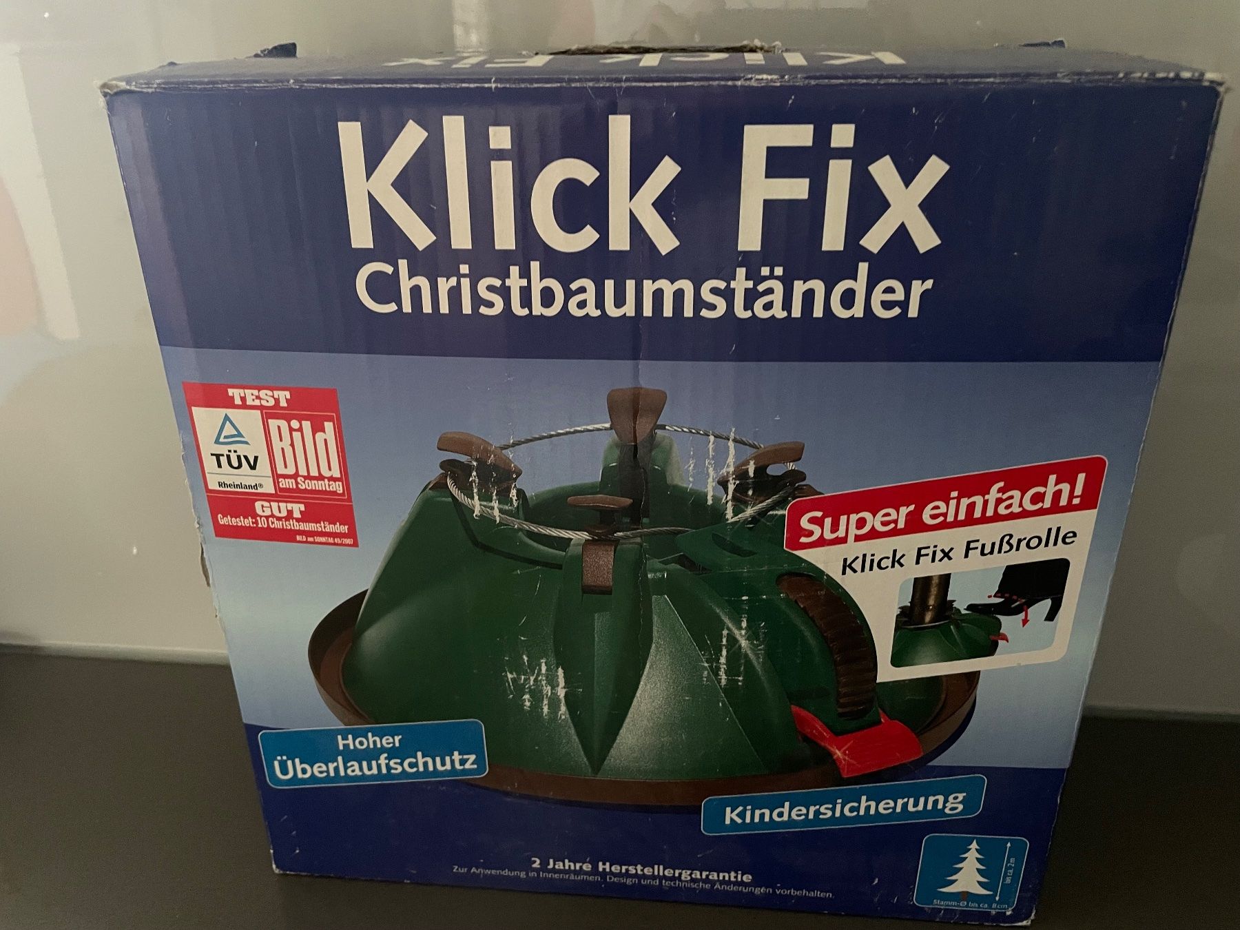 Pieds de sapin de Noël: Klick Fix Christbaumständer mit Ein-Seil-Technik gebraucht – D'occasion à Winkel par Kade50