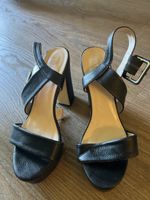 Sandaletten schwarz Leder Grösse 38 guter Zustand