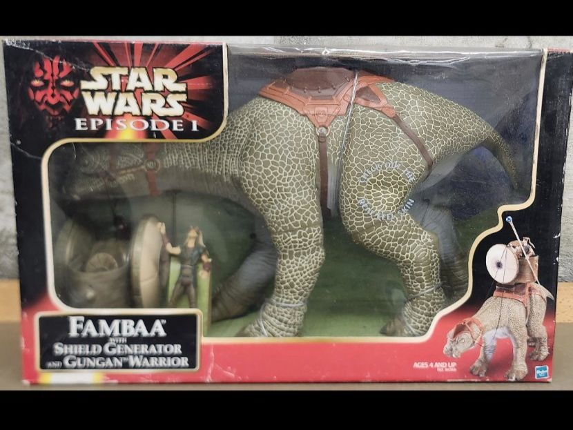 Star Wars 1999 Fambaa + Gungan Warrior – OVP – NEU – RARITÄT (Neu und ...