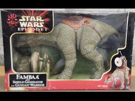 Star Wars 1999 Fambaa + Gungan Warrior – OVP – NEU – RARITÄT
