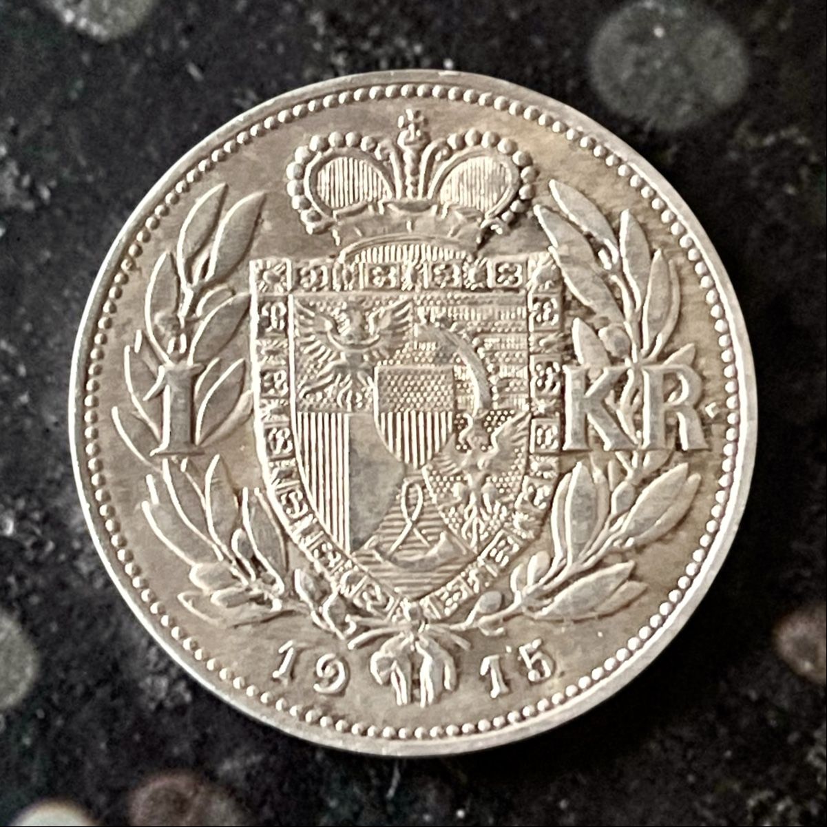 Tutti le monete: Fürstentum Liechtenstein 1 Krone  – Usato da Winterthur venduto da Numismatica-Vitu