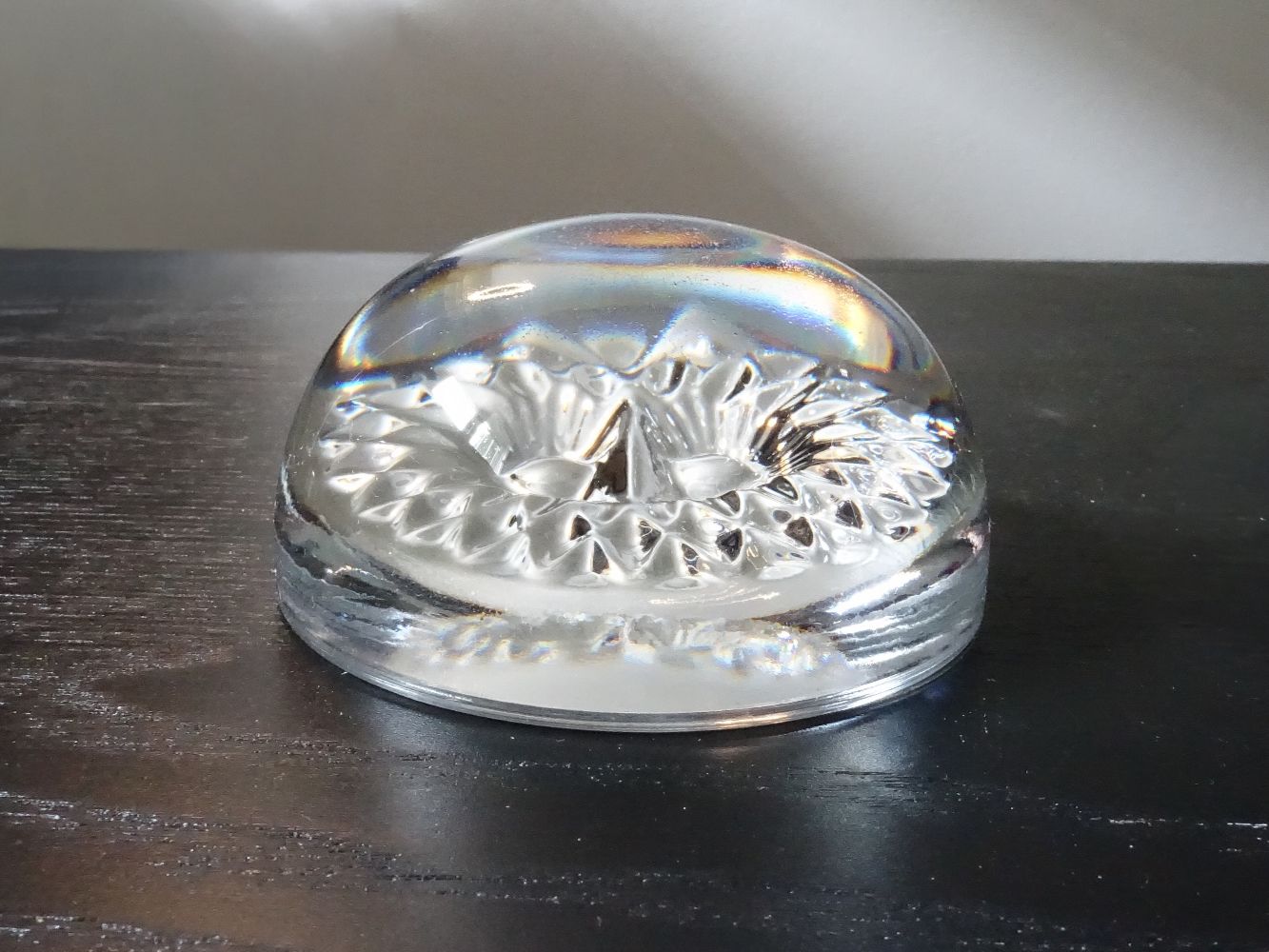Statuette: Eule aus Glas / Briefbeschwerer Kristallglas – Usato da Russikon venduto da Eulenfeder 2