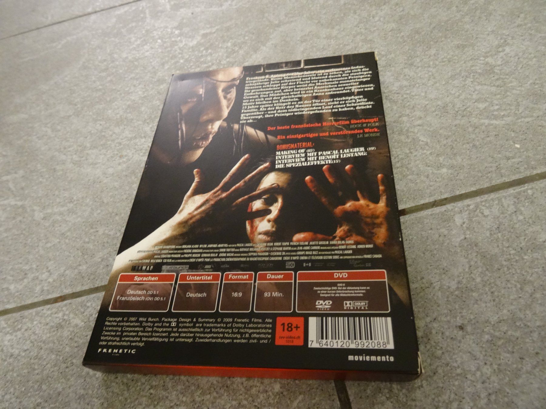 Alle DVDs: DVD Martyrs Special Edition 2-DVD Uncut Version – Gebraucht aus Olten von Disc-Verkauf 1