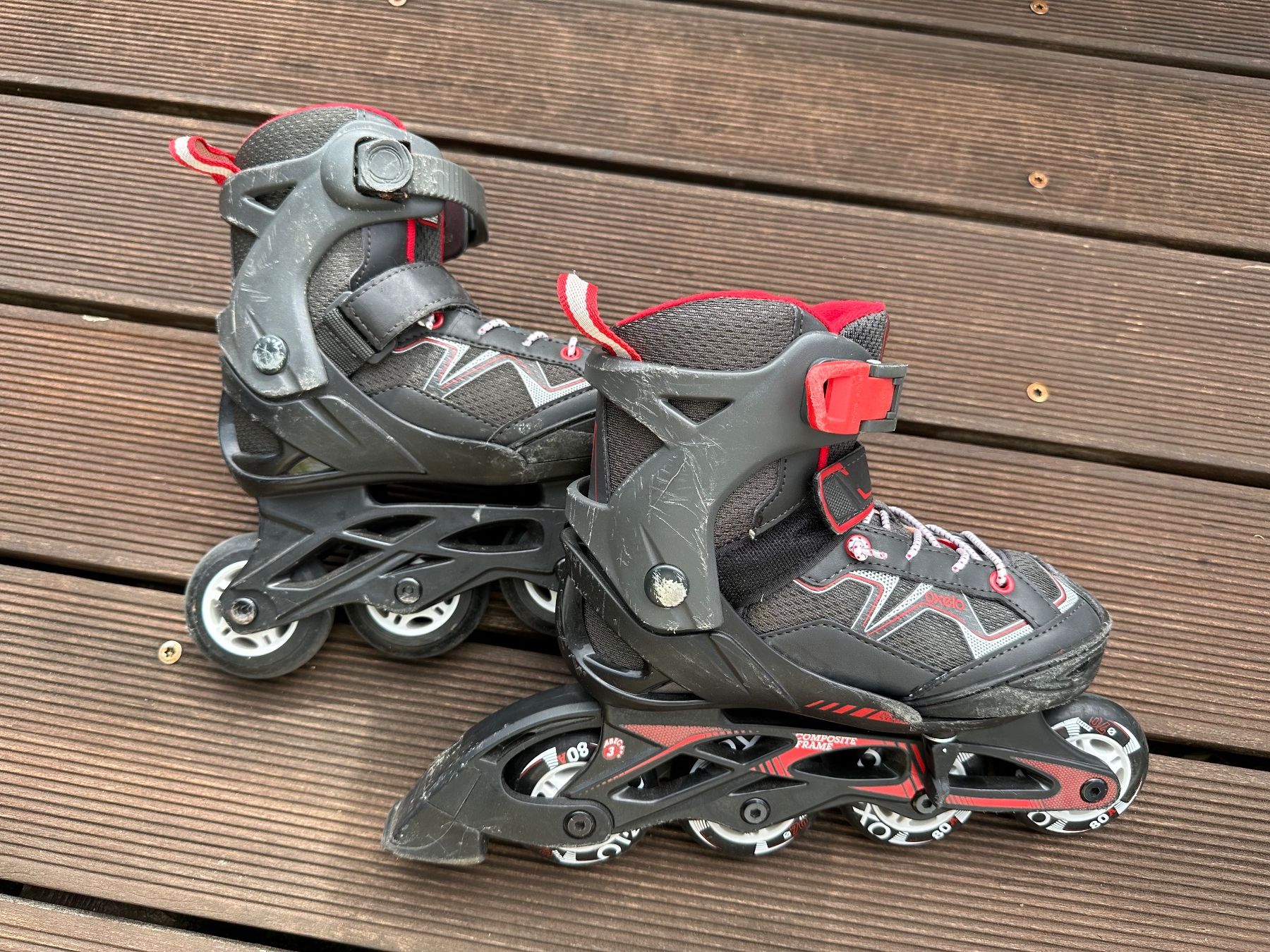 Decathlon Pattini in linea & Pattini a rotelle: Rollers Fit 3 Junior - taille de 29 à 32 – Usato da Lavigny venduto da vinz59 1