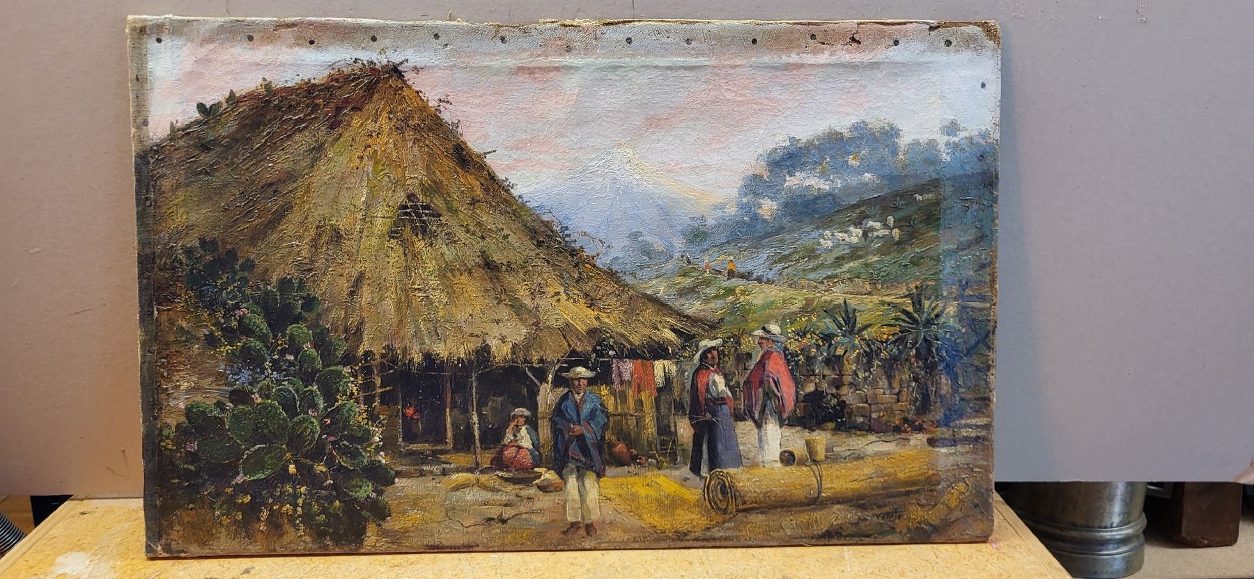 Tableaux: 0el Gemälde Mexico ? – D'occasion à Degersheim par Sonnenbiene55 9