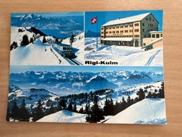 Alte Ansichtskarte Rigi-Kulm, Hotel, Bahn, Winter, Top! (57)