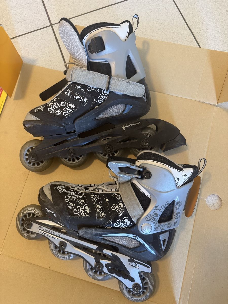 Inline-Skating & Rollschuhe: Rollerschuhe,gratis Schutzer – Gebraucht aus Ittigen von Elvis177