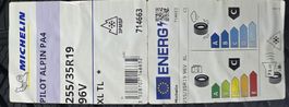 4 x Michelin Pilot Alpin PA4 255/35R19 96V XL Winterreifen