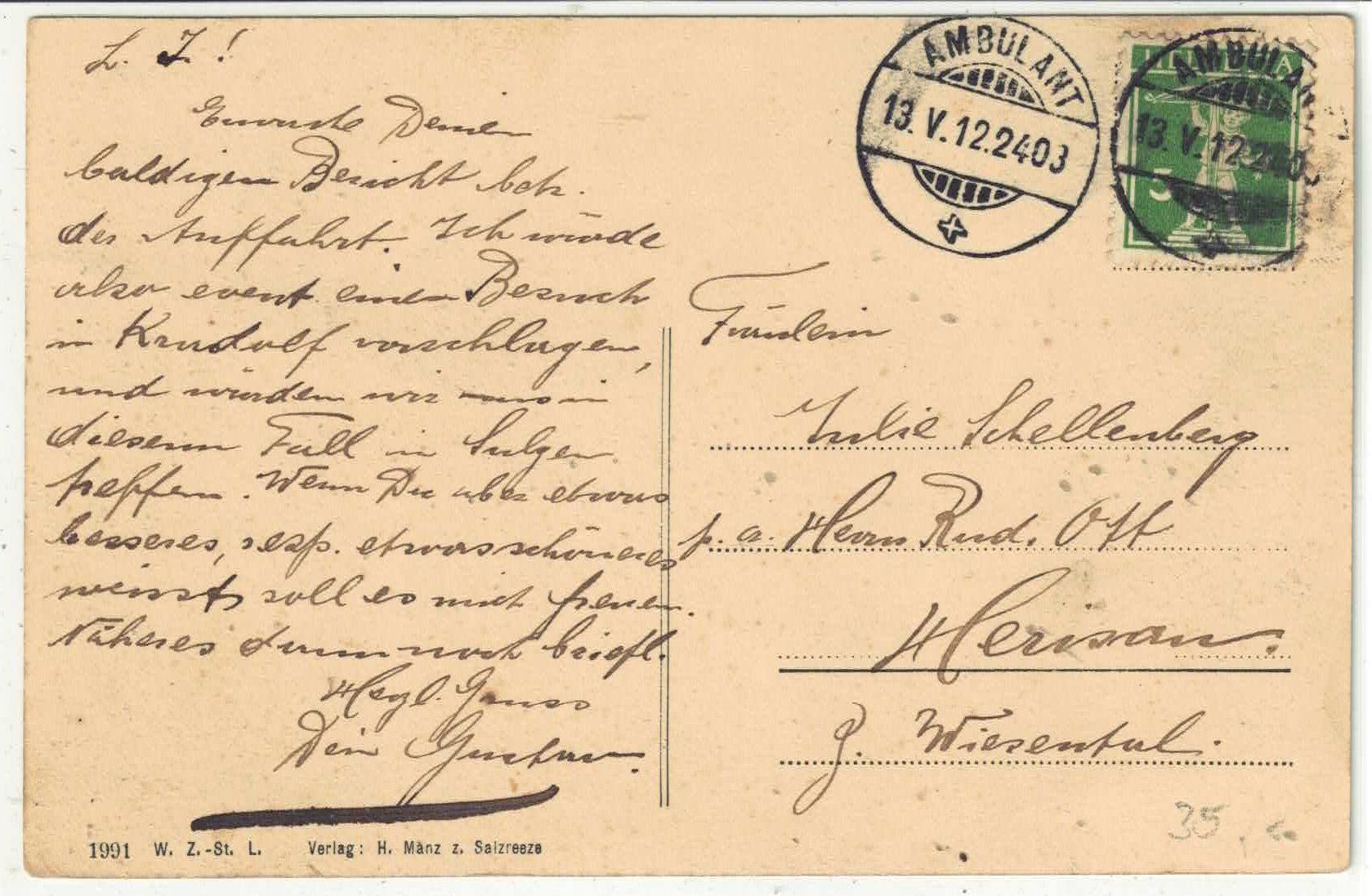 Cartoline postali: Fehraltorf - Bahnhofstrasse – Usato da Ettingen venduto da Kartenplanet 1