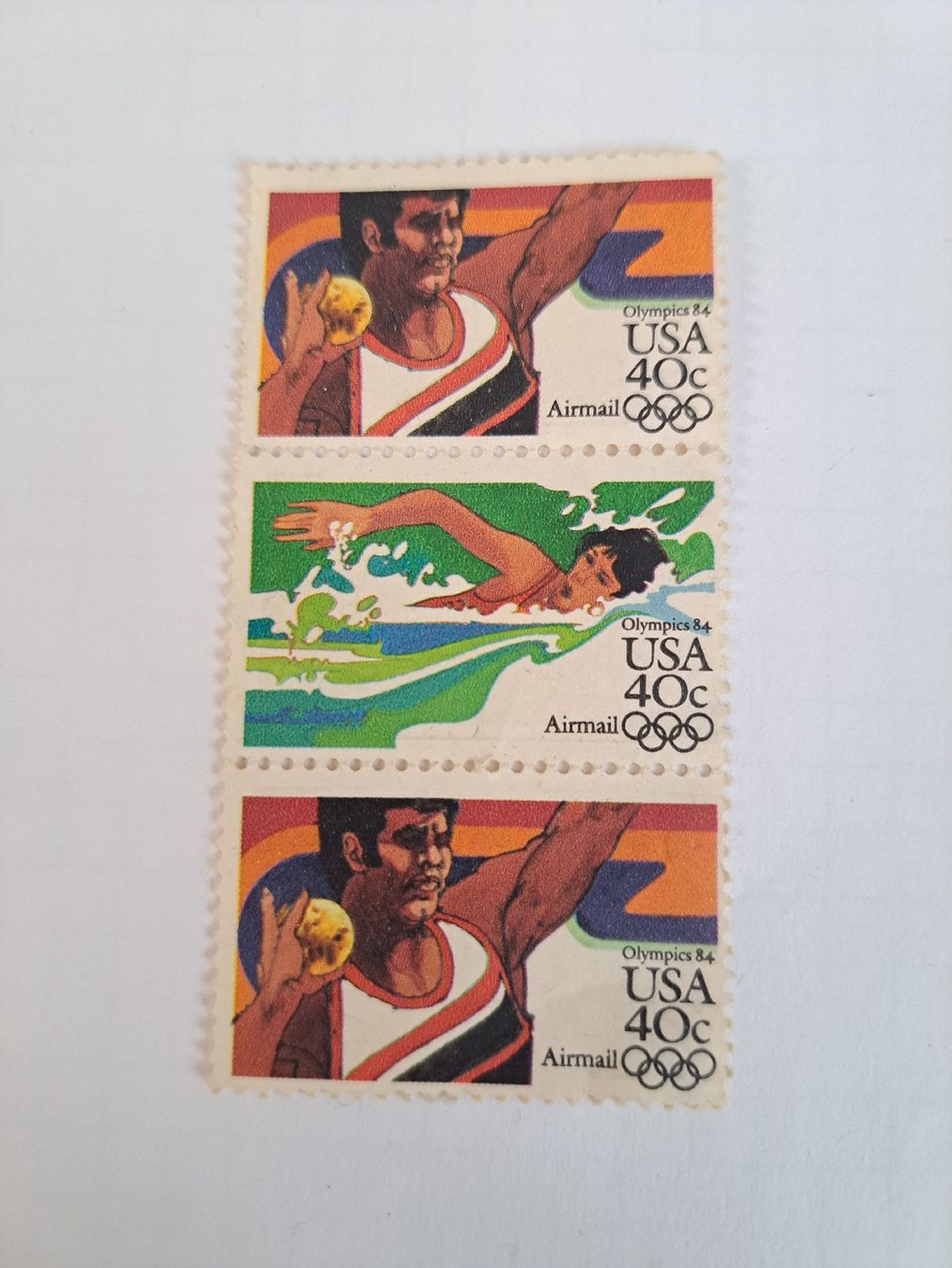 Tutti i francobolli: 3 US Briefmarken 40 c Olympics84 neu – Nuovo (secondo la descrizione) da Düdingen venduto da Ce68