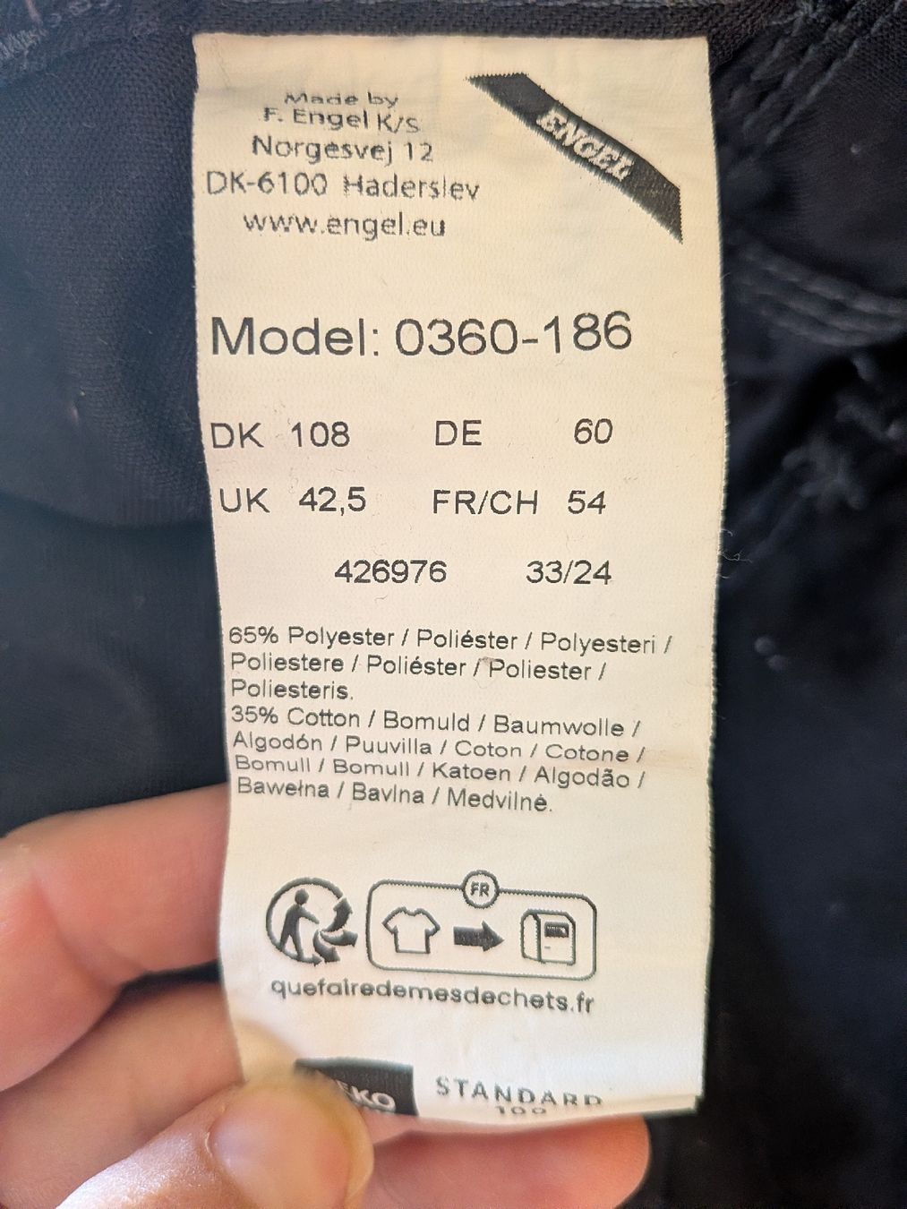 Pantalons: Arbeitshosen ENGEL grösse 54 – Neuf (Voir description) à Schötz par pemali 2