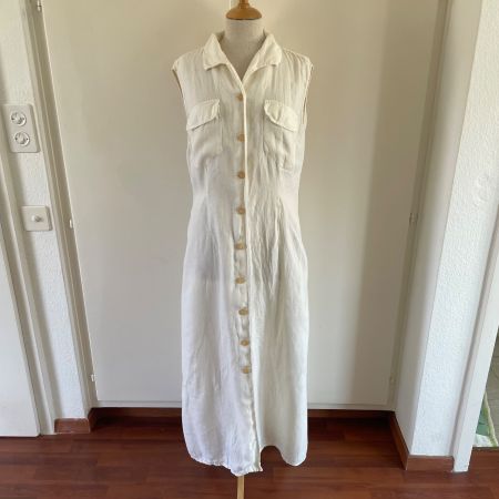 120% Lino Leinen Kleid