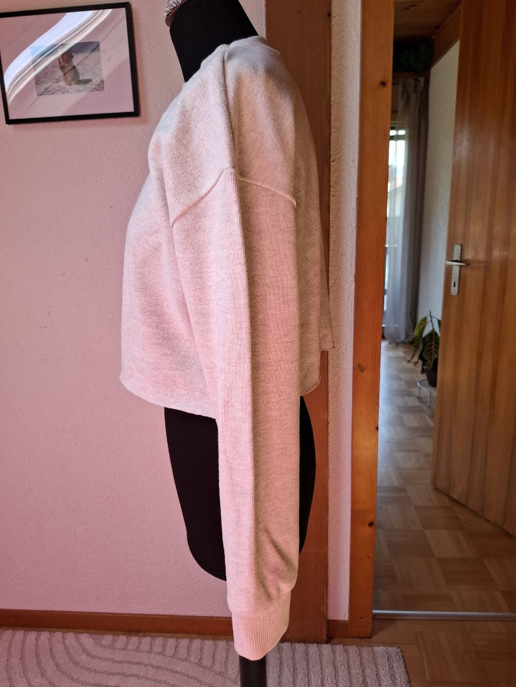 Maglioni & Felpe: Oversize Sweatshirt Gr. M Crop Schnitt Hellgrau Basic 6000 – Usato da Vinelz venduto da sonnenmond77 3