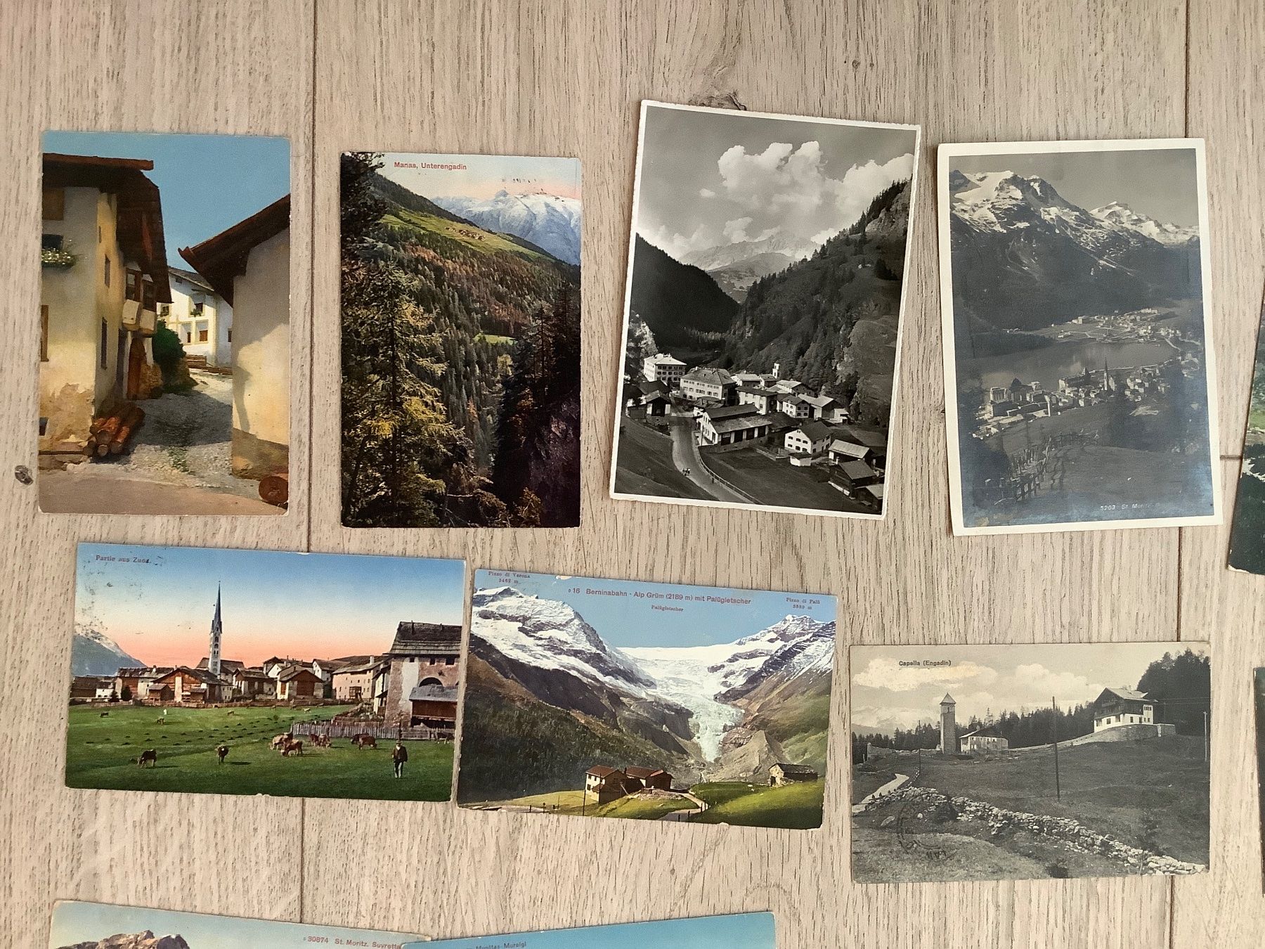 Cartoline postali: 24 alte, gelaufene Ansichtskarten Bündnerland ab 1906 – Usato da St. Gallen venduto da herbrig2 1