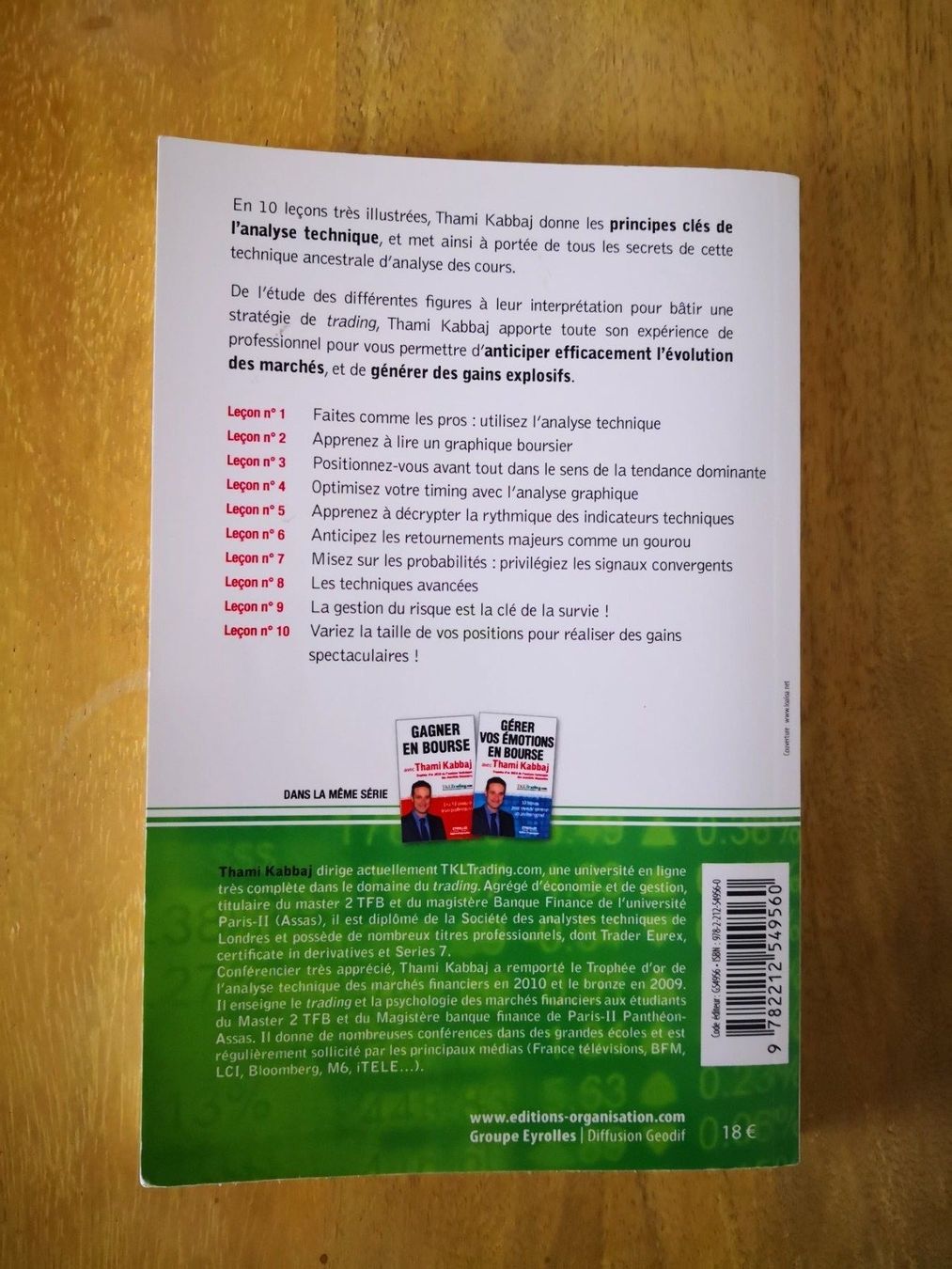 Libri: Maîtriser l'analyse technique par Thami Kabbaj – Usato da Engollon venduto da Winters91 1
