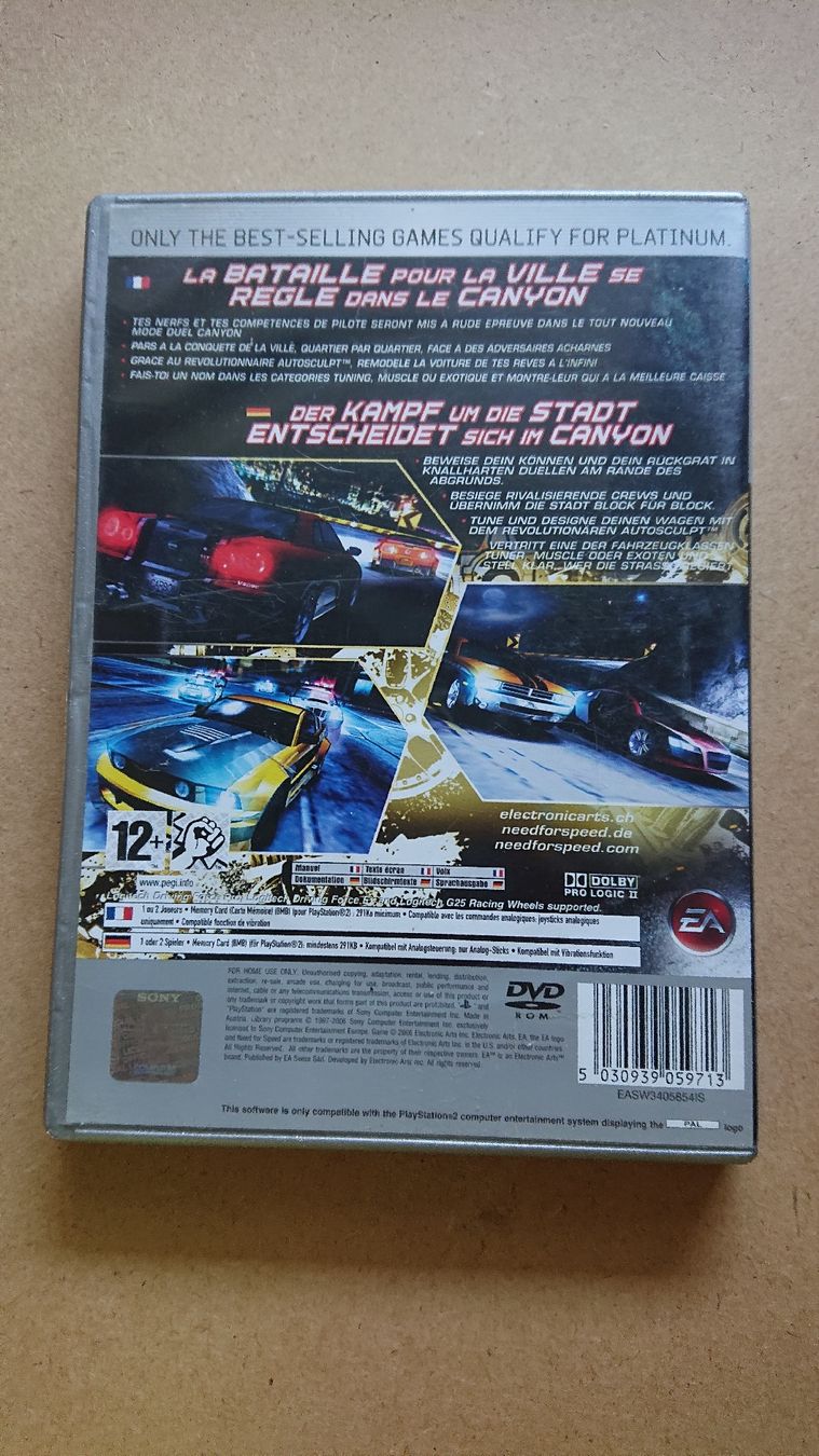 Giochi: Need for Speed Carbon - PS2 - – Usato da Chur venduto da FreakofRarity 1