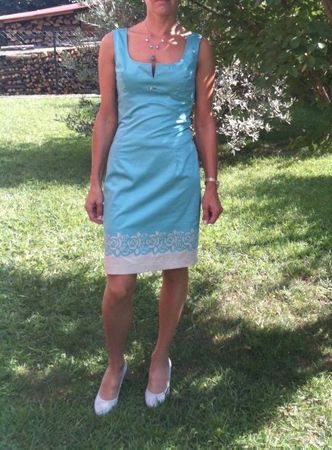 Elegant light blue dress S