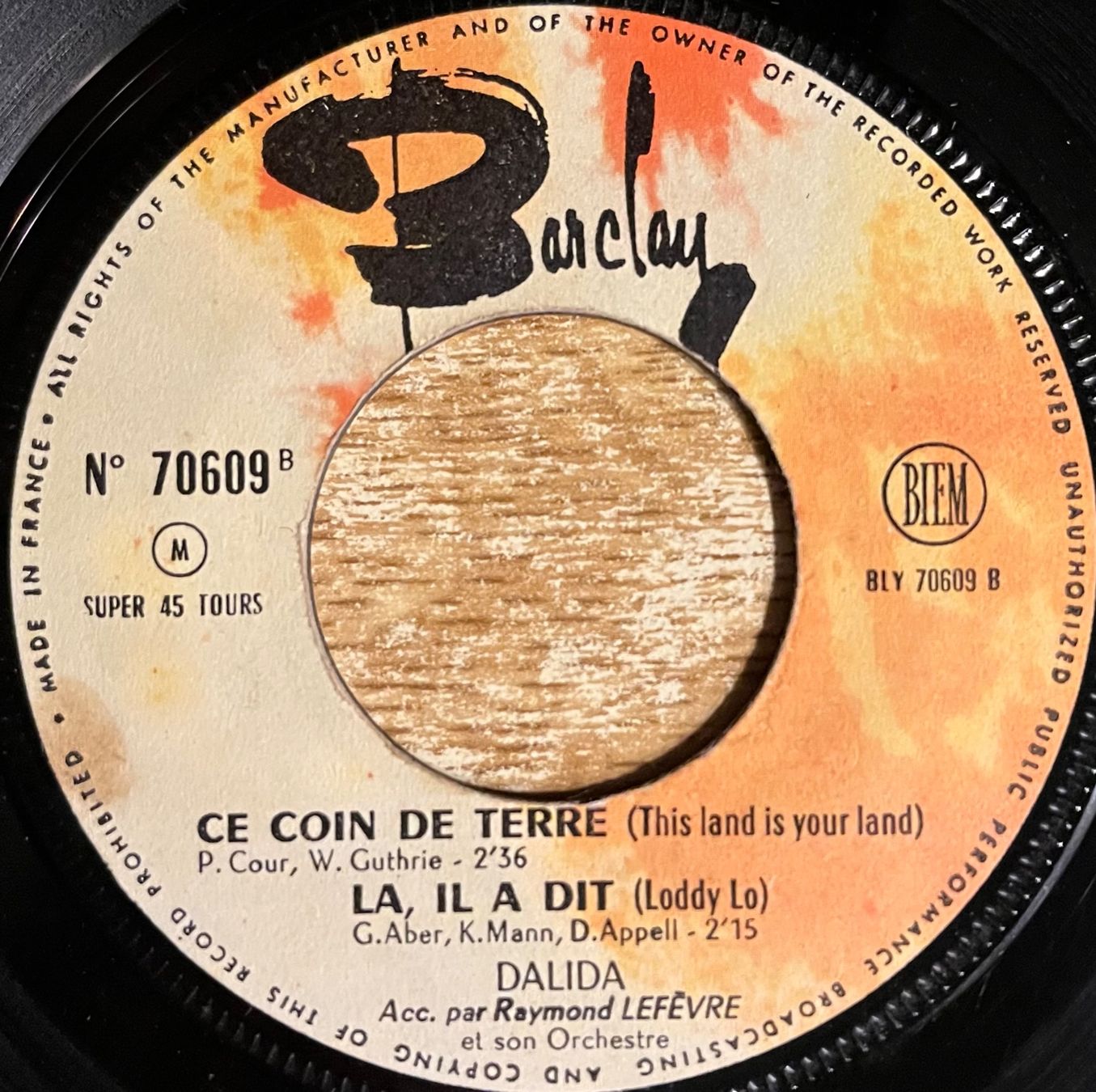Dischi in vinile: DALIDA - DING DING – Usato da Bussigny venduto da vinyl-pas-cher 3