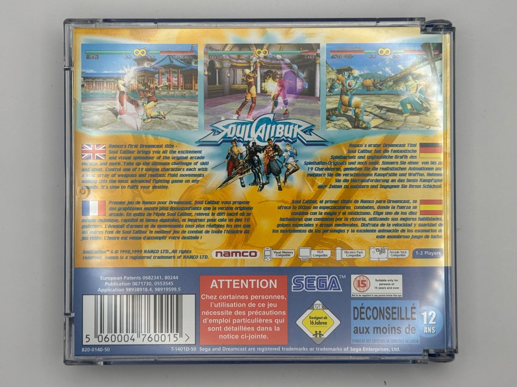 Sega Spiele: Dreamcast Soulcalibur – Gebraucht aus Bettlach von awi_7jcb 1
