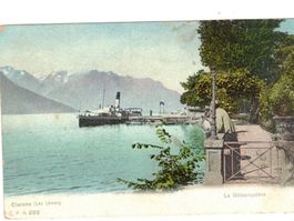 Clarens Lac Léman Schiffe Ansichtskarten vor 1929
