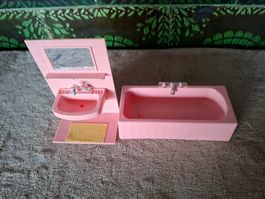 Tolles Badezimmer 70er, JEAN W. Germany fürs Puppenhaus