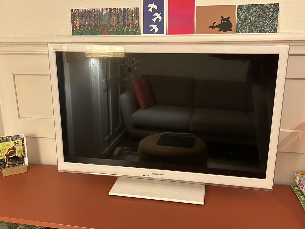 Weisser Fernseher (Panasonic, 36 Zoll), in Zürich abzuholen (Gebraucht ...