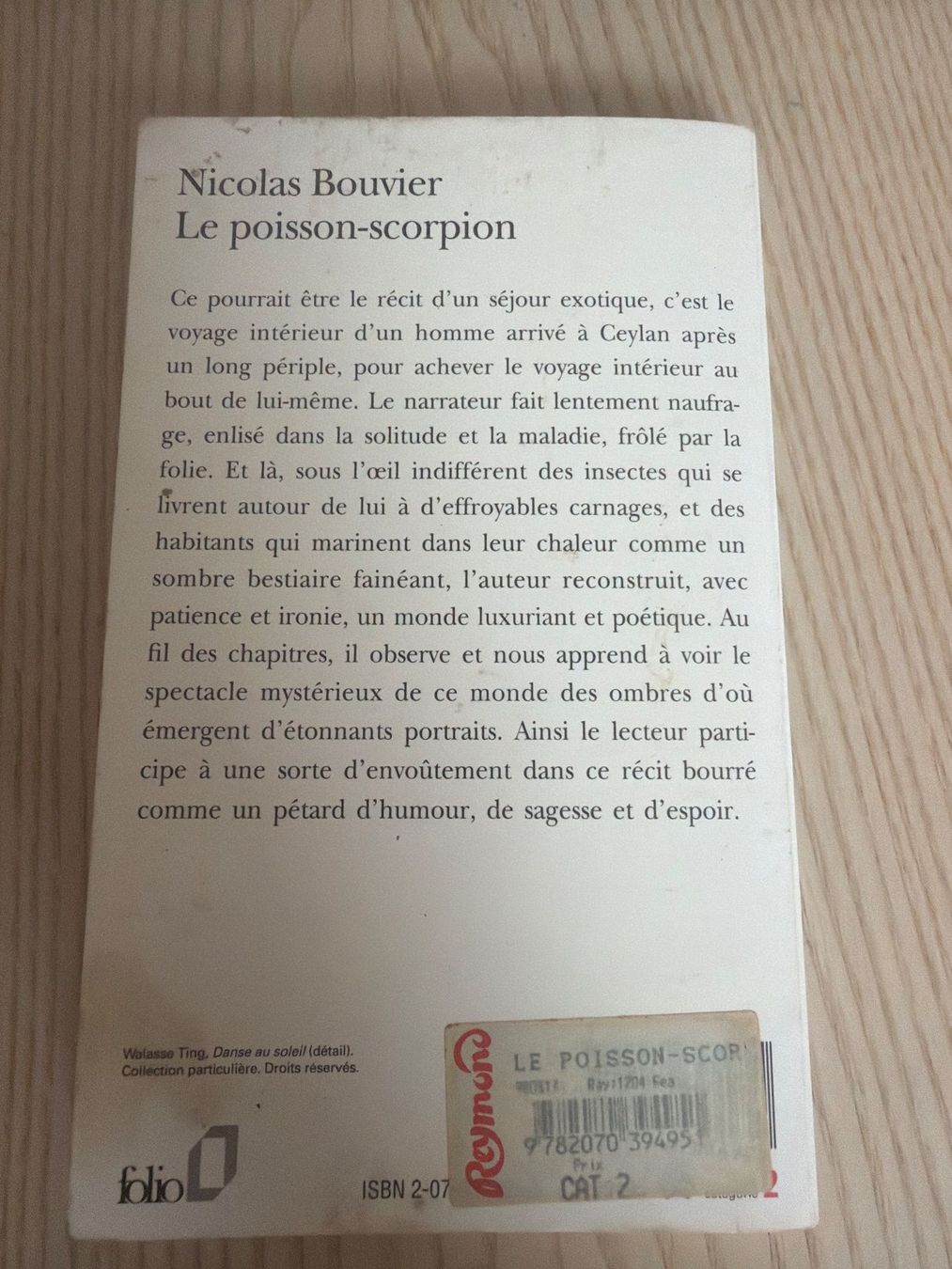 Bücher: Le poisson-scorpion Nicolas Bouvier – Gebraucht aus Fribourg von J334455 1