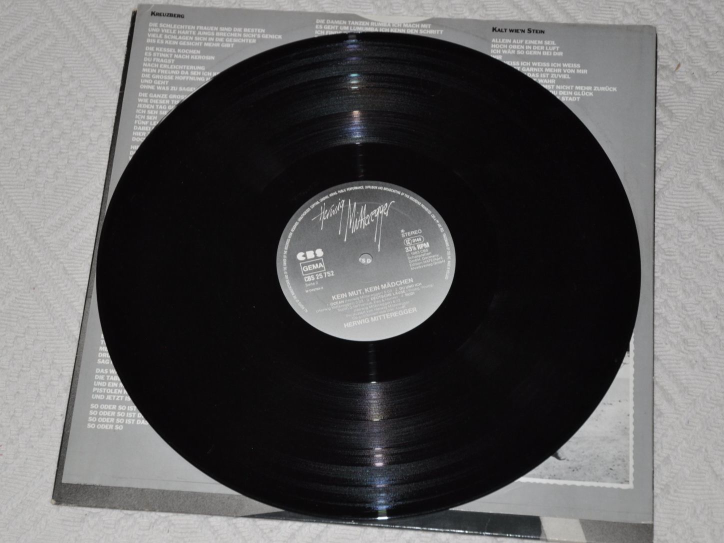 Vinyles: LP Herwig Mitteregger - Kein Mut - Kein Mädchen – D'occasion à Boll par Theodora15 5