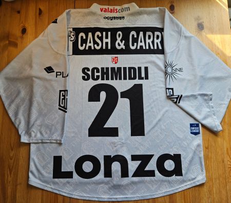 EHC Visp Trikot #21 Schmidli Gr. XL Wallis Eishockey
