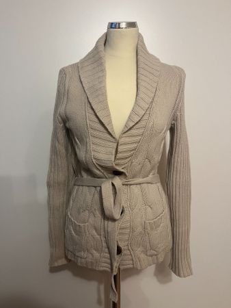Damen Strickjacke beige Grösse M, Marco O Polo, Wolle